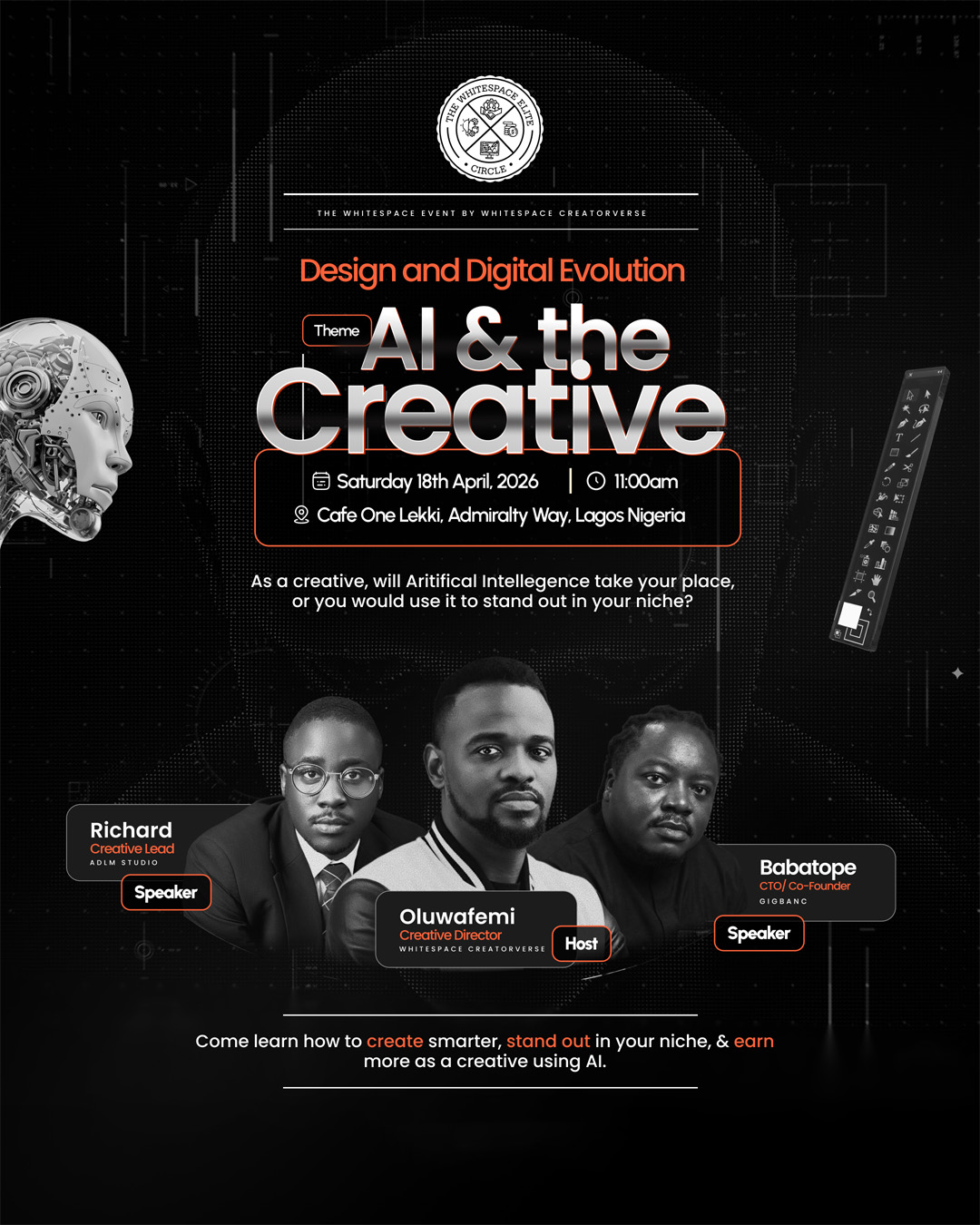 Design and Digital Evolution event poster